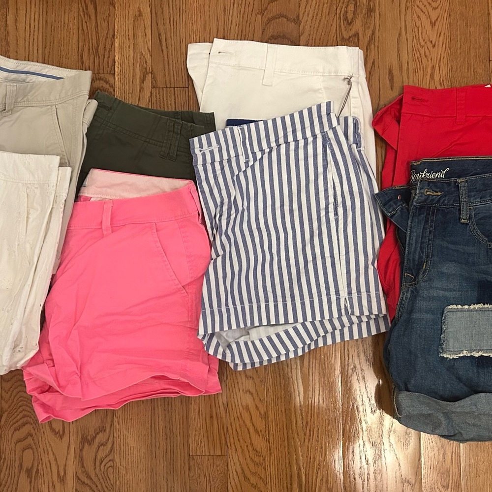 🔥🔥Old Navy Women's Shorts Collection - Pink, Blue, Khaki, Red, Green - 8 pairs!